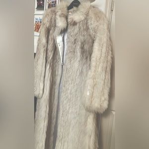 Vintage Silver Full Length Coat